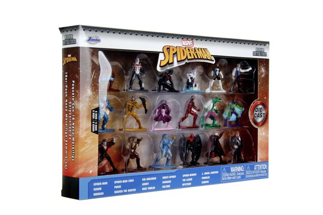 Jada Marvel Spiderman Kovové zberateľské nanofigúrky 18 ks