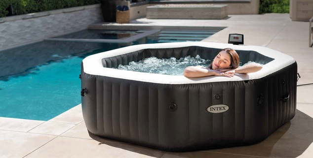 Nafukovacia vírivka INTEX 28462 Pure Spa 86 Octagon Bubble Jet  systém slanej vody