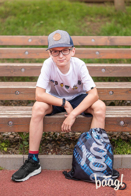 BAAGL Rucksack Skate Strukturen