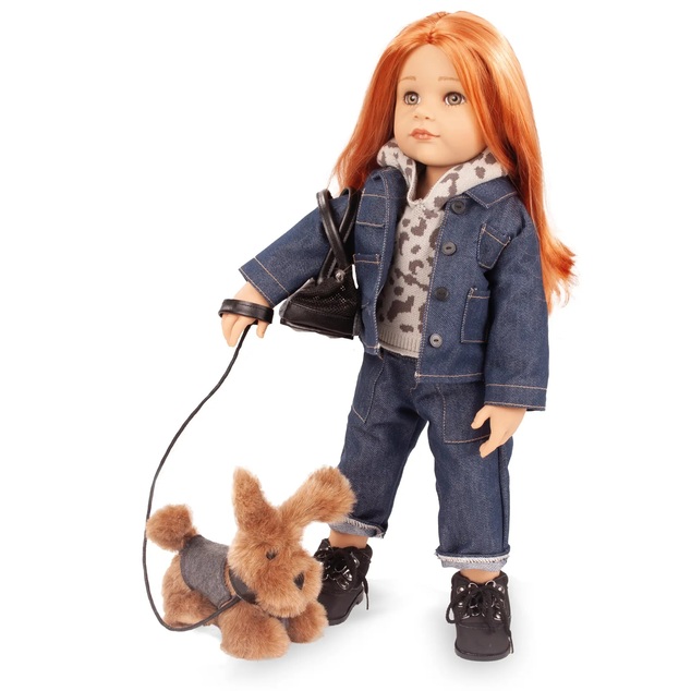 Păpușa Götz Hannah și câinele ei Polly 50cm