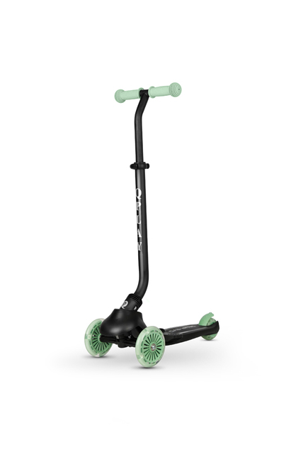 QPLAY Kolobežka / odrážadlo Sema Evo s LED svetlami Jade Green, vek 1 - 6 rokov, do 50 kg