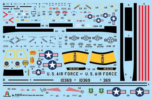 Model Kit vrtulník 91035 - HH-53C "Jolly Green Giant" (1:72)