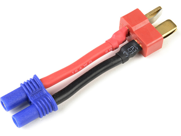 Konverzný kábel Deans prístroj - EC2 batéria 14AWG