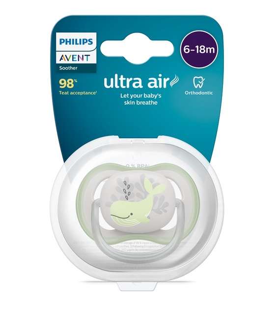 Philips AVENT Schnuller Ultra Luftbild 6-18m Wal 1St