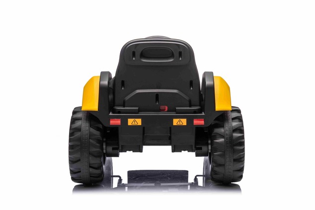 Licencovaný elektrický Báger Caterpillar, Jednomiestny, žltý, USB vstupom na MP3 Prehrávač