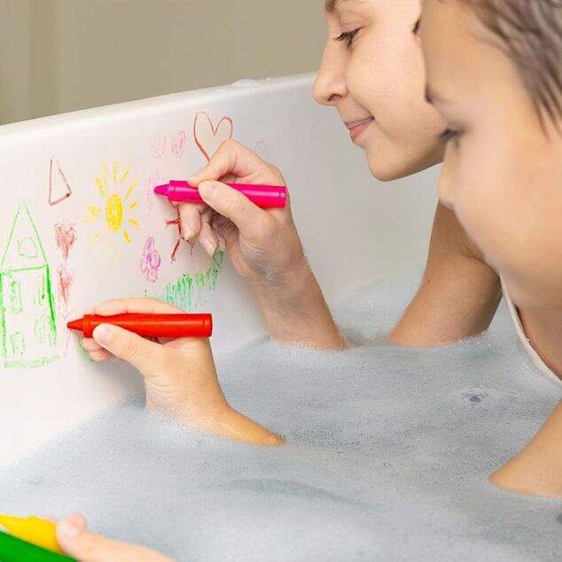 ACCENTRA Fürdőkréták KOOLKIDZ ajándékdobozban Alma 4 szín x 5g