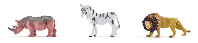 Safari-Tiere - Figuren-Set in MEGA-Röhre, 30 Figuren