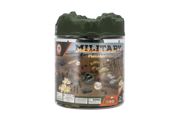 Комплект войници 110бр пластмаса 18x23см
