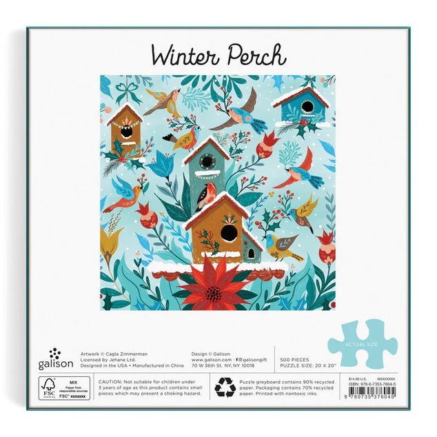 Galison Puzzle Winter Perch 500 dielikov