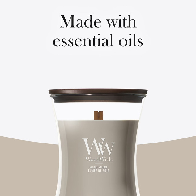 WW Kerze Mittel Wood Smoke