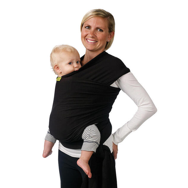 Babytrage / Schal Boba Wrap - Schwarz
