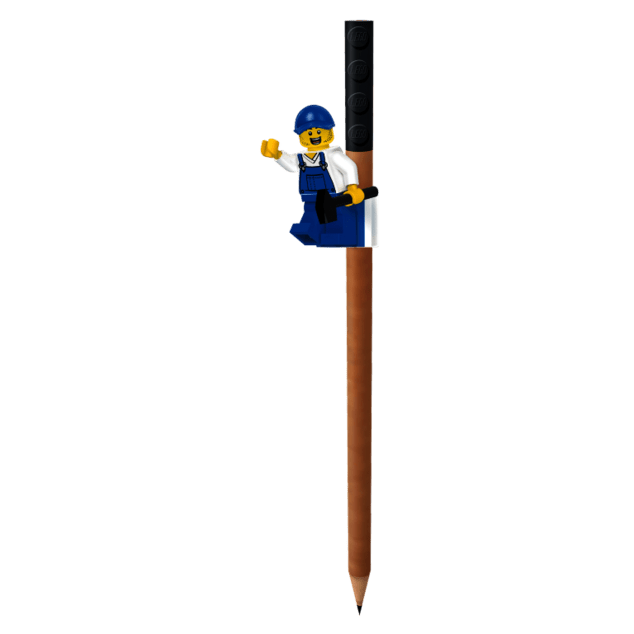 LEGO Pastelky, mix farieb - 12 ks s LEGO klipom