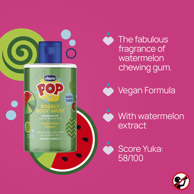 Chicco Gél do kúpeľa Pop Watermelon splash 300ml