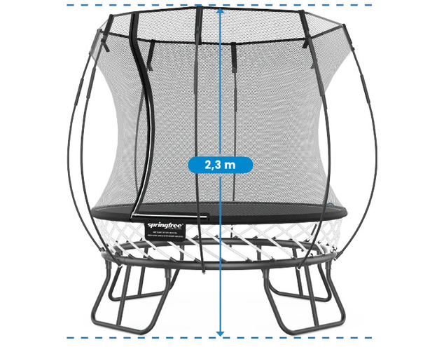 Springfree Trampoline® Mini Round (R30) Trampolína s ochrannou sieťou, 180 × 180 cm