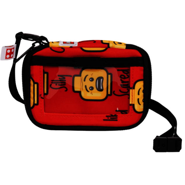 LEGO minifigures RED, TODAY I FEEL - billetera de viaje