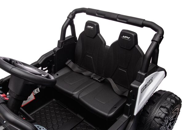 Elektrické autíčko UTV Small 12V, biele, Pohon zadných kolies, 12V batéria