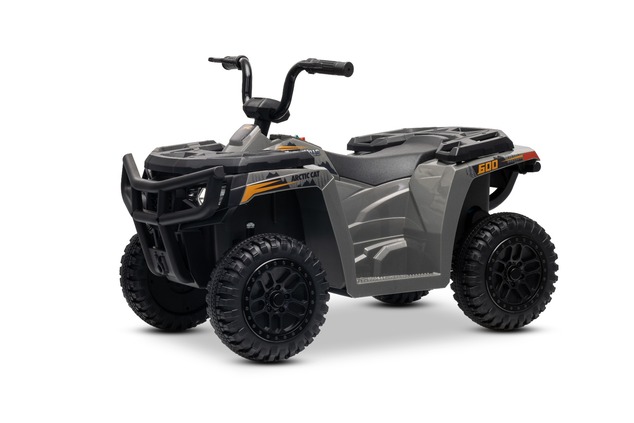 Licencovaná elektrická štvorkolka Arctic Cat 12V so zadným pohonom, sivá, LED svetlá, Líti