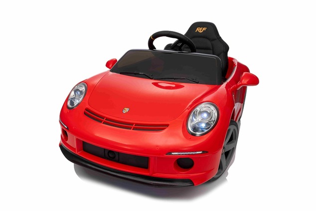 Elektrické autíčko RUF GT 12V, červené, Otváracie dvere, 2.4 GHz diaľkové ovládanie, LED s