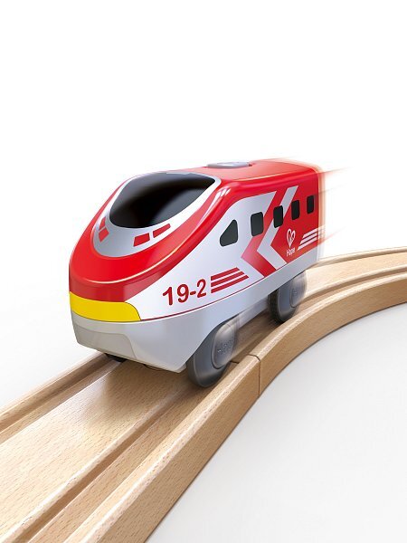 Hape Lokomotíva Intercity na batérie, červená