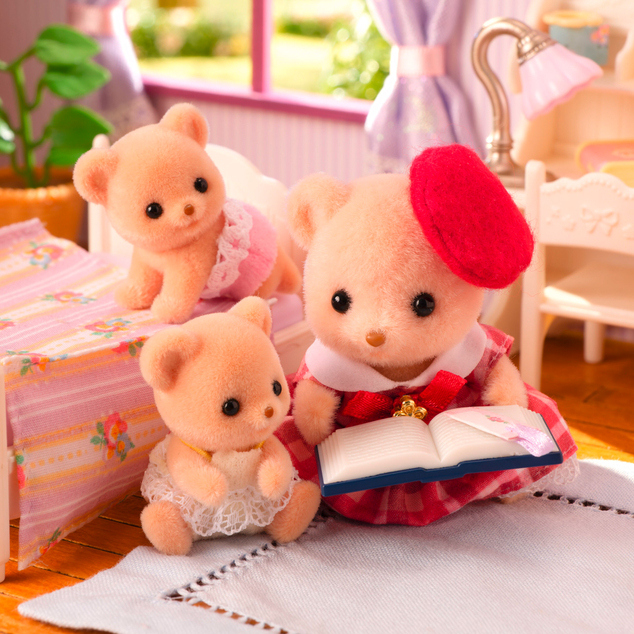 Sylvanian Families Dvojčka piškotnih medvedkov z motorjem