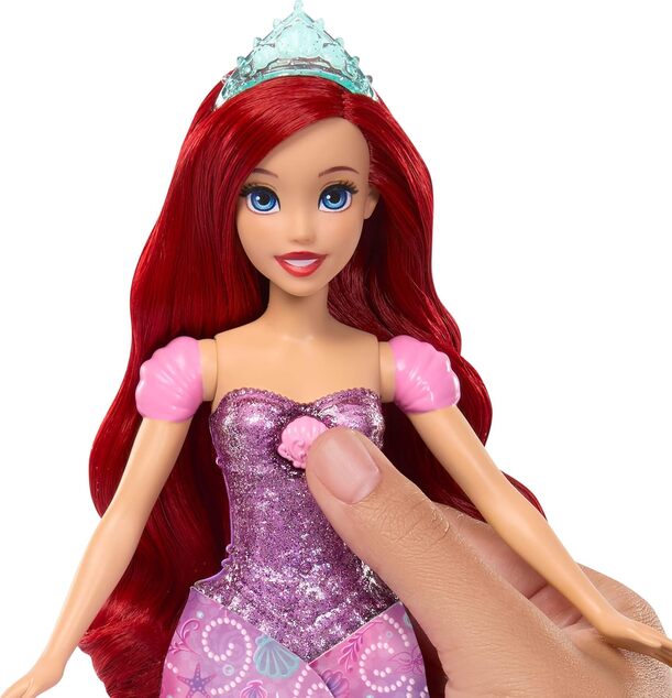 Mattel Disney Princess Bambola Ariel con trasformazione