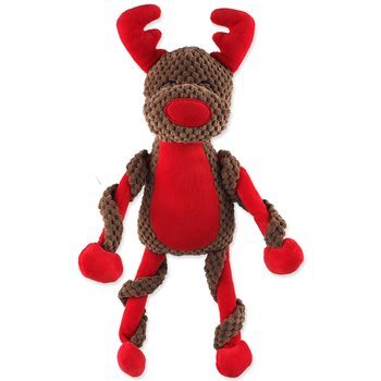 Dog Fantasy Winter Tale Plüsch Rentier mit Quietscher 40cm