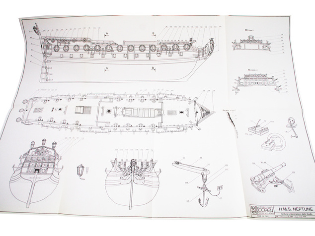 COREL HMS Neptune 1:90 kit