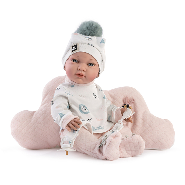 Guca 944 New BORN DIEVČATKO - realistická bábika bábätko s celovinylovým telom - 42 cm