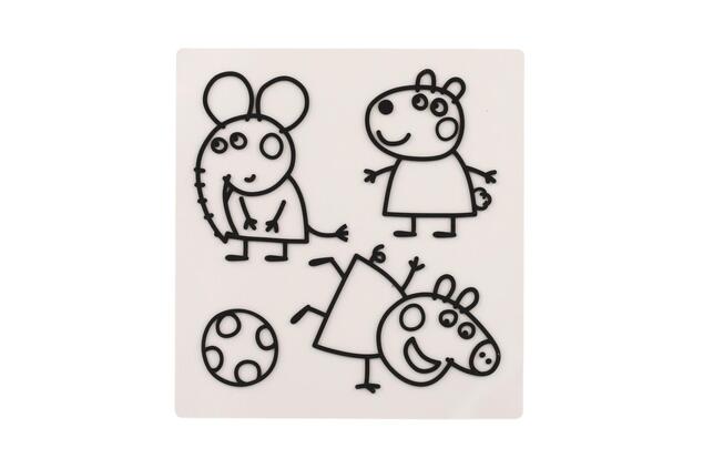 Adesivi per finestre e libri da colorare Peppa Pig con colori 25x26,5x5cm