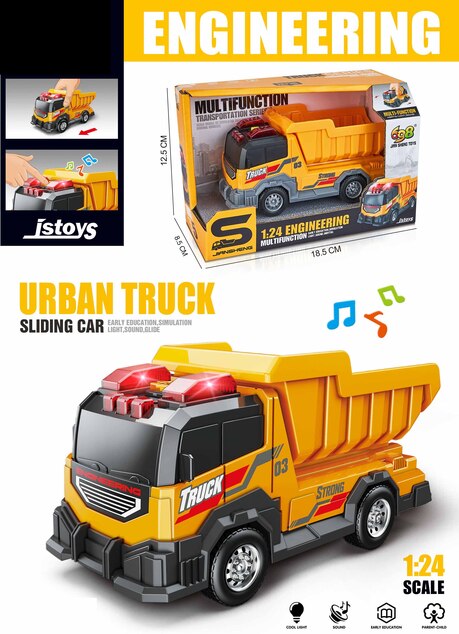 Camion basculant cu efecte