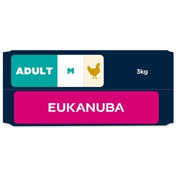 Krmivo EUKANUBA Adult Medium rich in fresh chicken 3 kg