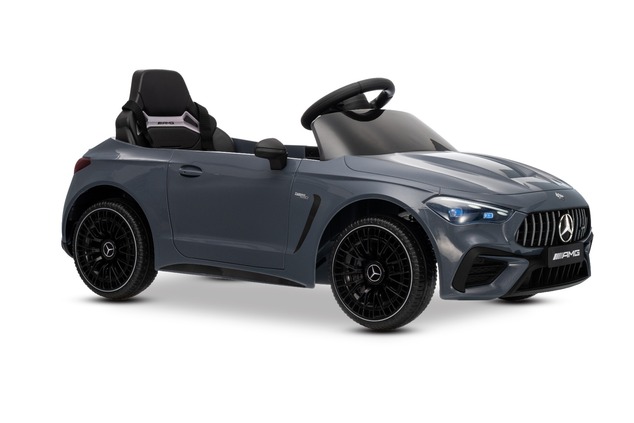 Elektrické autíčko Mercedes CLE 12V s pohonom zadných kolies, sivé, Jednomiestne, Lítiová