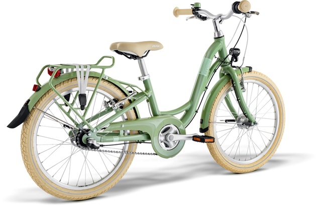 PUKY Detský bicykel 20" SKYRIDE 20-3 classic retro green