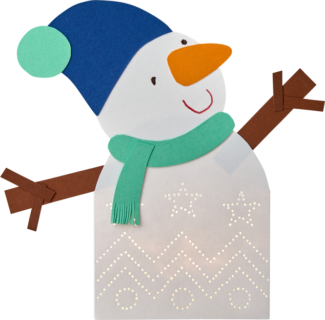 Haba Set creativo Primo perforare la carta Pupazzo di neve
