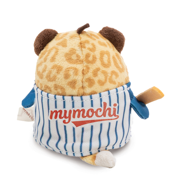 NICI peluche MyMochi Leopardo Ichiro 8 cm con pallina e costume da giocatore di baseball, regalo