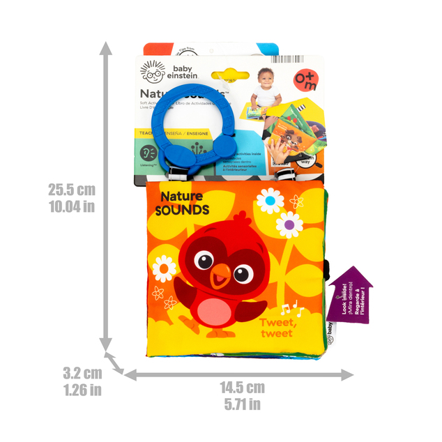 BABY EINSTEIN Knjiga puna aktivnosti multisenzorna Nature Sounds™, 0m+