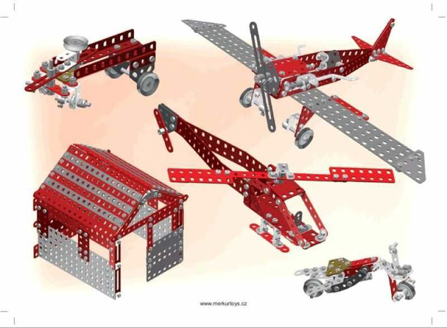 Merkur Red Baron, 680 dielov, 40 modelov