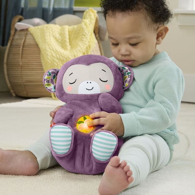 Fisher Price maznavá a ukľudňujúca fialová opička