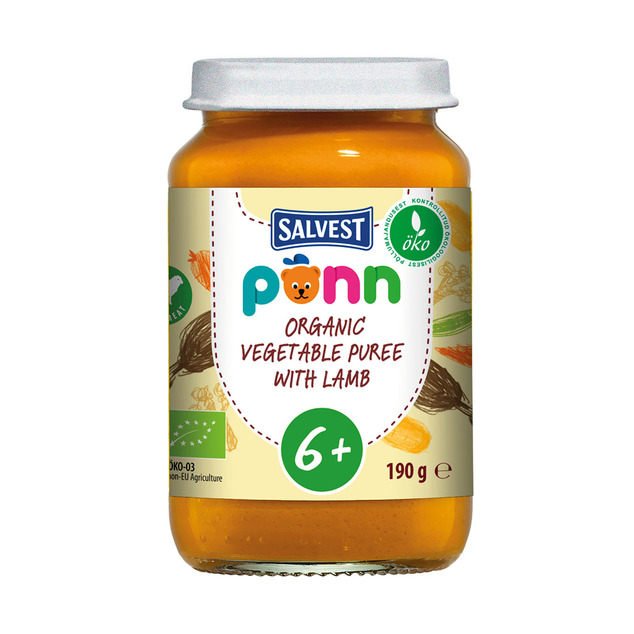 SALVEST Ponn BIO Lamm mit Gemüsepüree (190 g)