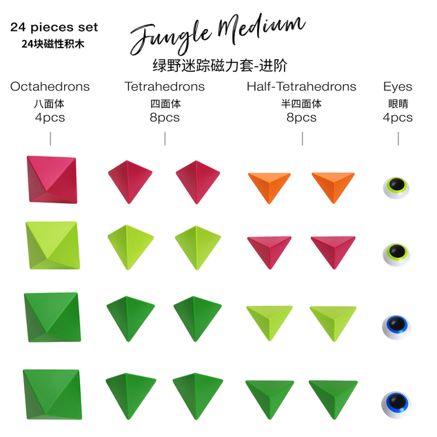 Costruzioni Trido - Jungle Medium, 24 pezzi