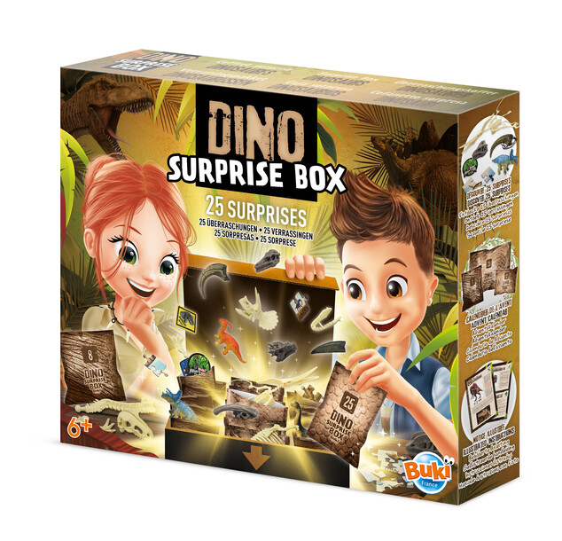 Dino krabica plná prekvapení - 25ks