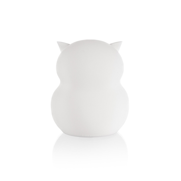 Silikónová nočná LED lampa veľkosť M, Owl