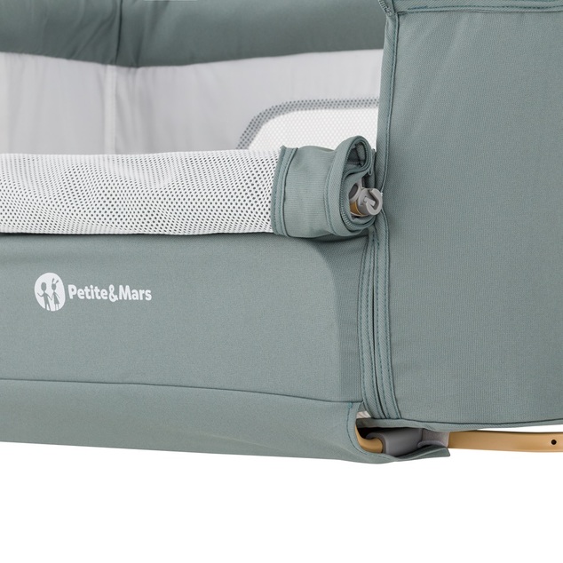 PETITE&amp;MARS Kinderbett verstellbar Grace Compacti Foggy Green