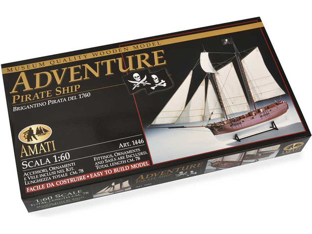 AMATI Adventure pirátska loď 1760 1:60 kit