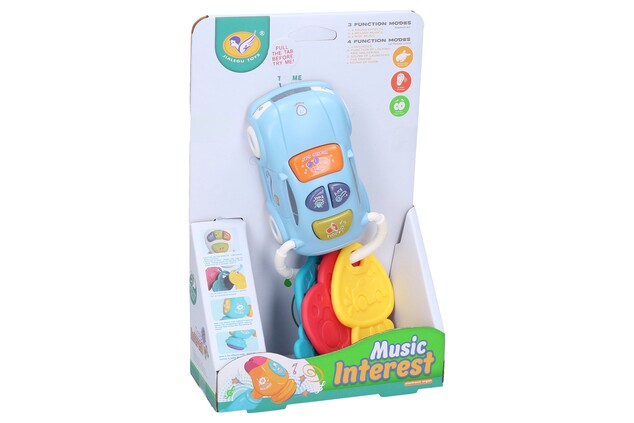 Autíčko s kľúčmi a efektmi 17cm