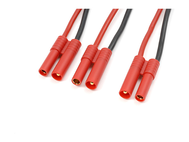 Kábel Y paralelný 4.0mm pozlátený 14AWG 12cm