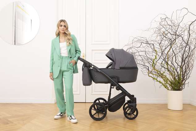 ADAMEX Kombikinderwagen Mobi New Lux Blue