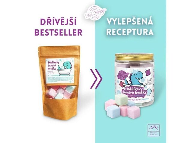 PURE HARMONY FÜRDŐSÓ Buborékos pezsgőkockák probiotikumokkal 180g