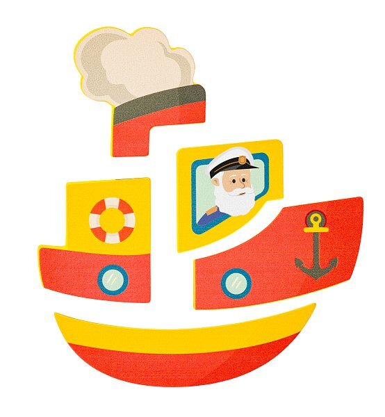 Woody Puzzle Baby - loďka