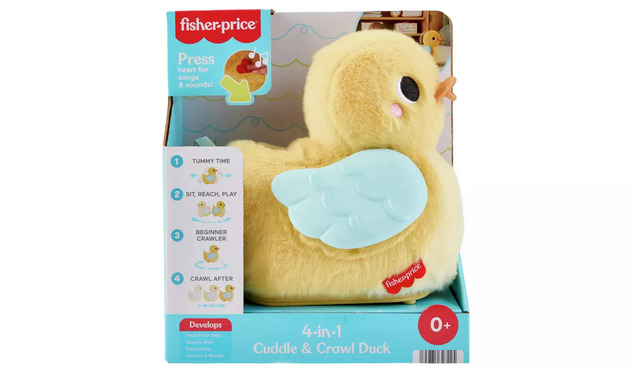 Mattel Fisher Price Rață de îmbrățișat și târât 4 în 1